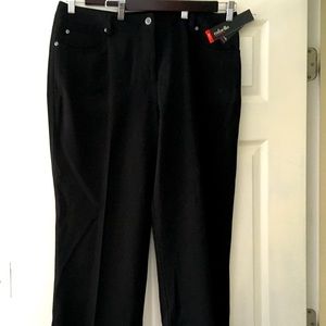 NEW Rafaella Black Pants, Size 16